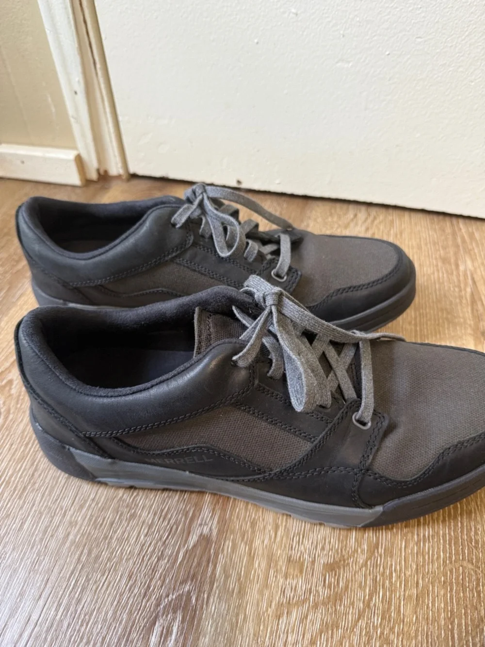 Merrell J91415 Comfort Walking Sneakers‎ Gray Mesh Leather Men’s 10
